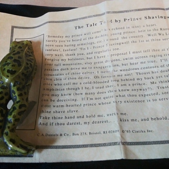 Antique Frog Prince Razor-One of a Kind - Picture 1 of 4